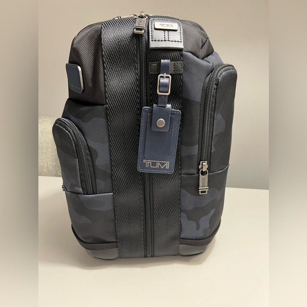 Brand New Tumi Harrington Sling in Blue Camo
